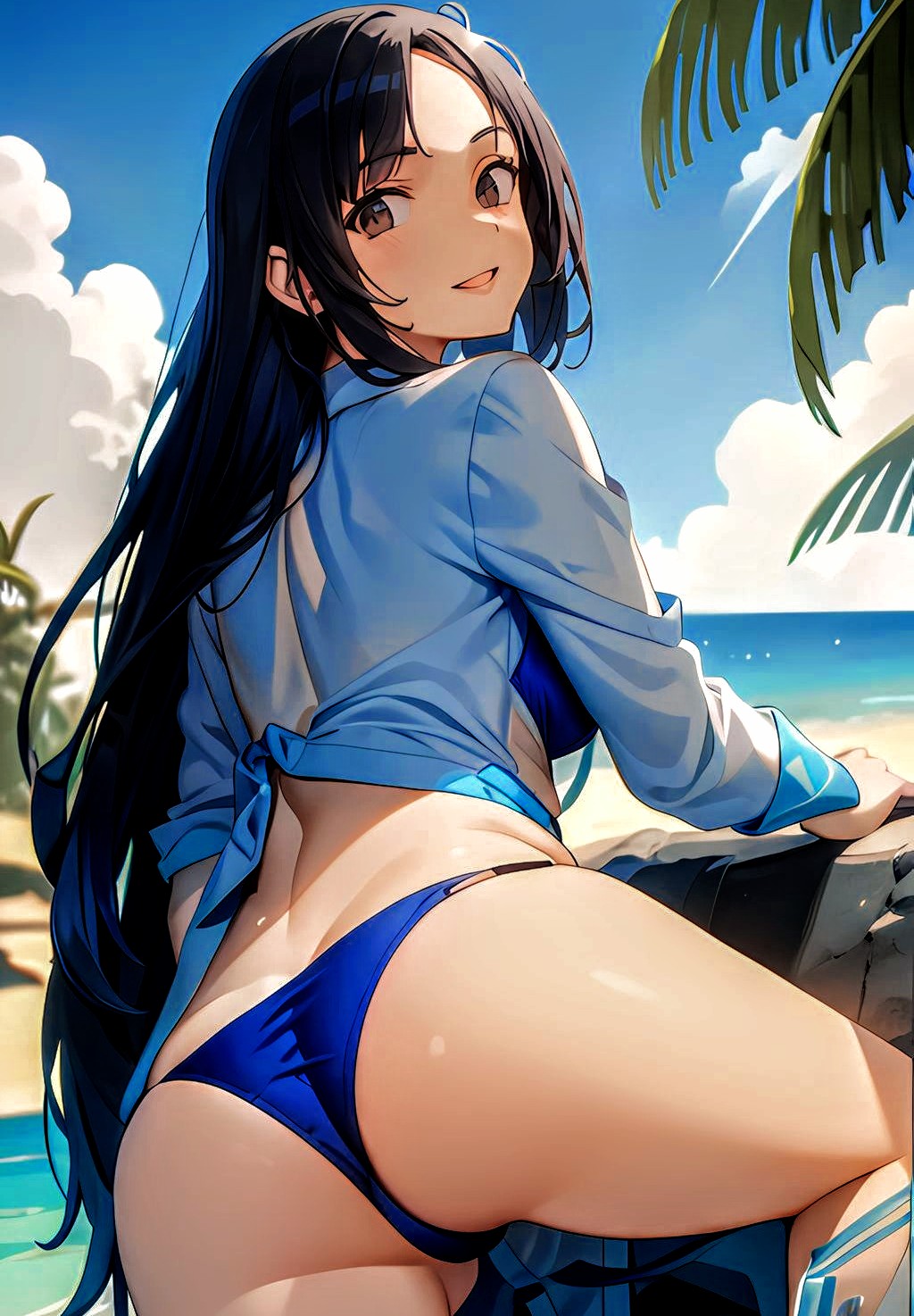 1girl ai_generated anime_coloring ass attractive beach bikini edited_art female_focus female_human female_only female_solo girlfriend hot hottie irresistible legs nature naughty provocative seducing seduction seductive seductive_female sensual sexy solo_female solo_focus solo_human tagme temptation tempting thighs wife