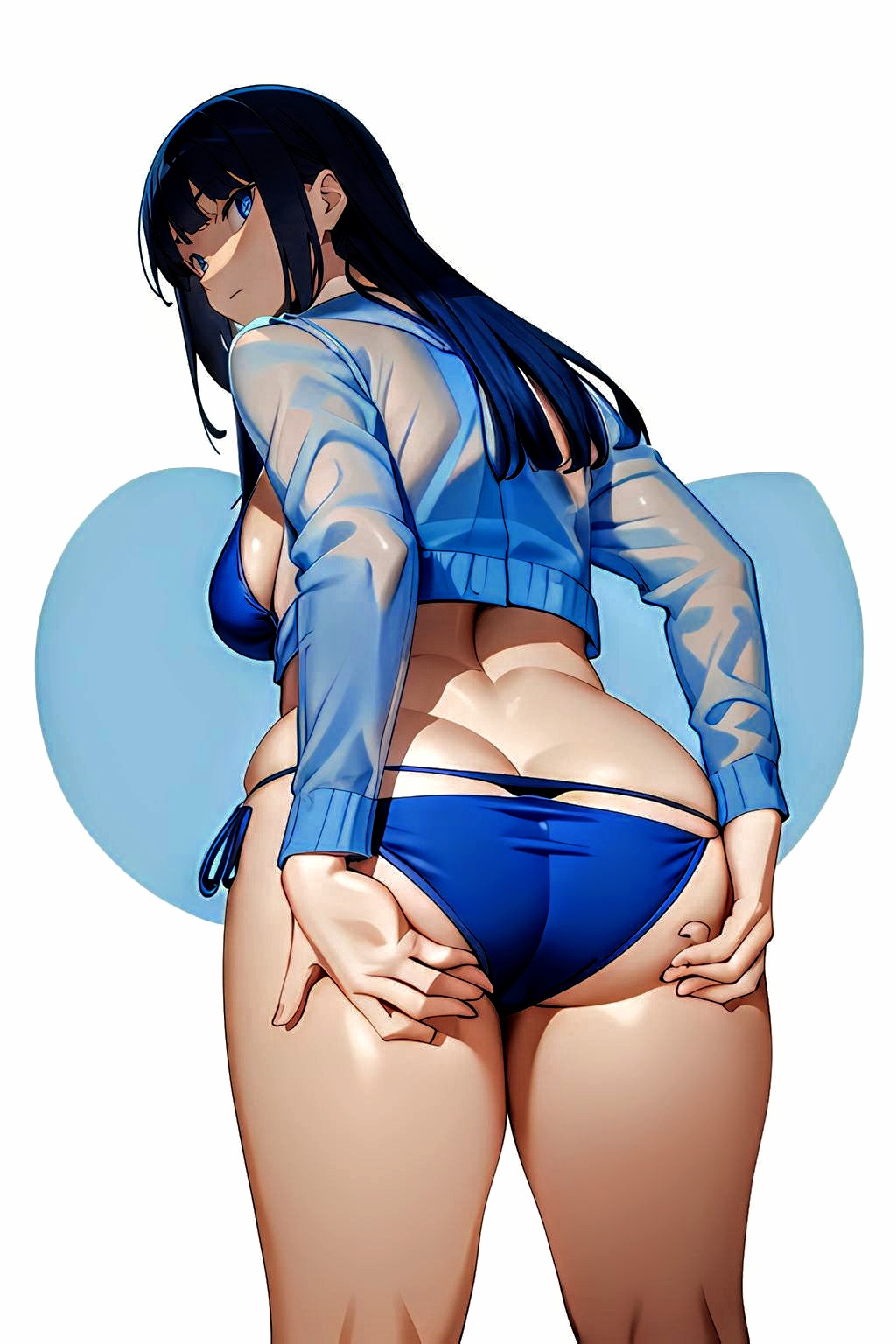 1girl ai_generated anime_coloring ass attractive beach bikini edited_art female_focus female_human female_only female_solo girlfriend hot hottie irresistible legs nature naughty provocative seducing seduction seductive seductive_female sensual sexy solo_female solo_focus solo_human tagme temptation tempting thighs wife