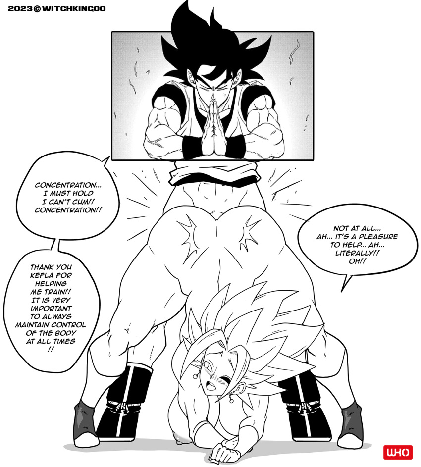 3_girls ass ass_focus bitch black_hair caulifla cheating_(relationship) closed_eyes doggy_position dragon_ball dragon_ball_super earrings female_pervert female_sub full_body fusion hooker kale_(dragon_ball) kefla_(dragon_ball) legs legs_apart long_legs nude pervert potara_earrings potara_fusion prostitute prostitution sex sex_from_behind son_goku submission vaginal witchking00