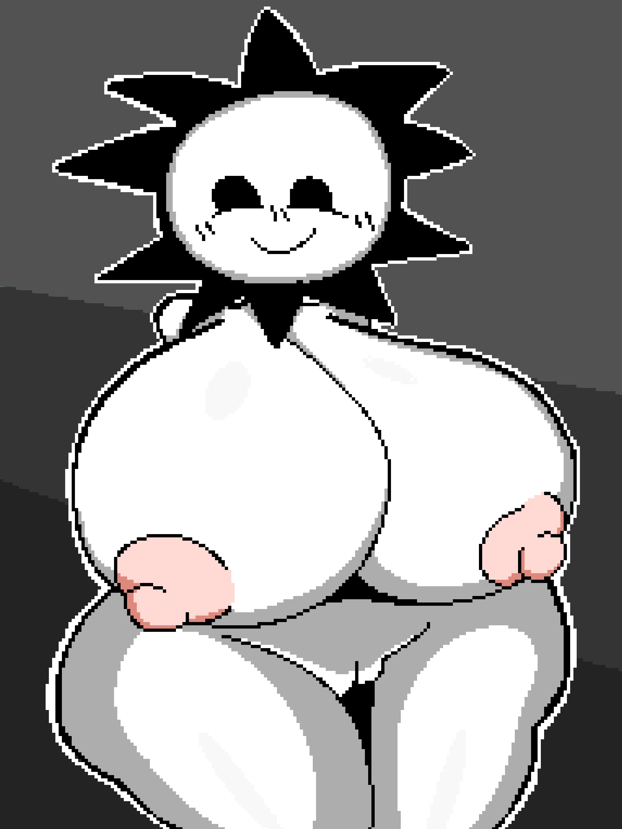 big_ass big_breasts big_thighs black_sun cute cute_face doom.exe fat_ass jp20414(artist) pixel_(artwork) pixel_art thick thick_thighs white_skin