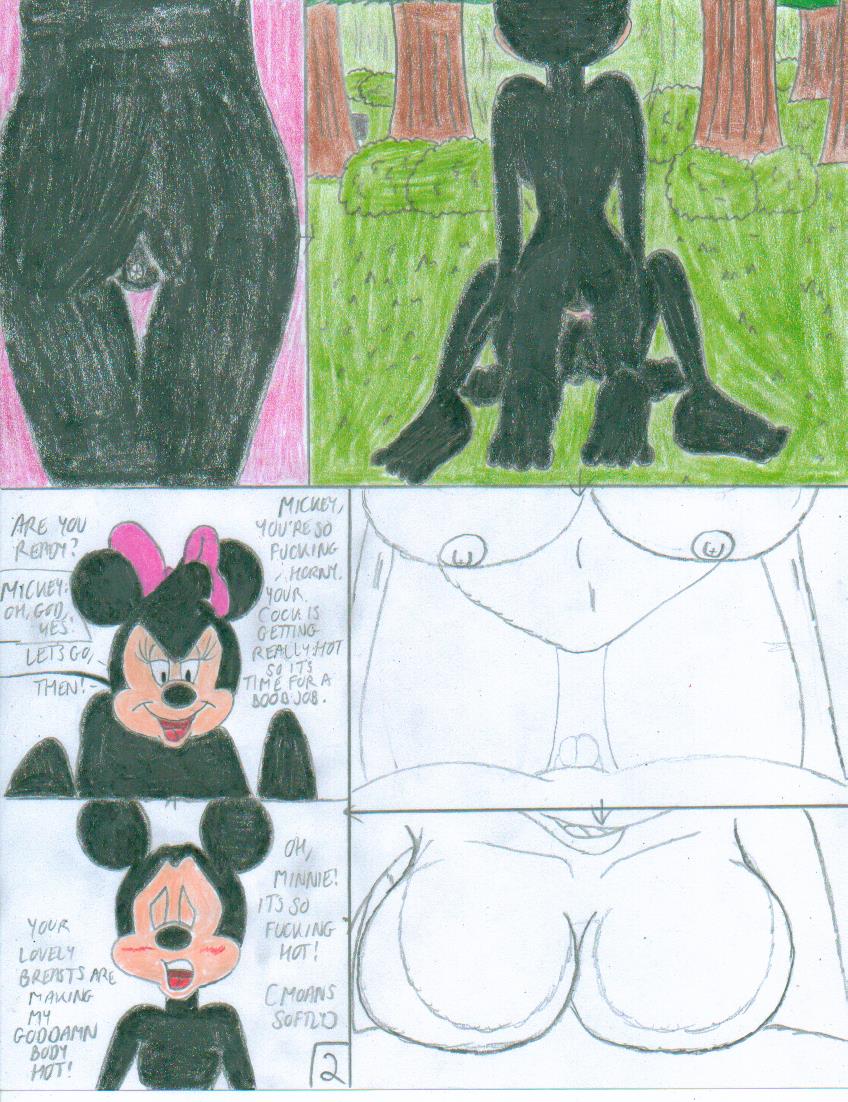 1boy 1girl 1girl breasts comic disney disney_channel forest male mickey_mouse mickey_mouse_shorts minnie_mouse mouse nude nude shrekrulez