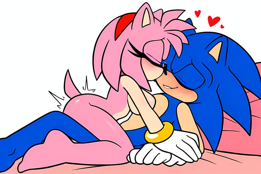 1boy 1girl 1girl ai_generated amy_rose anthro blue_fur blue_hair blush breasts closed_eyes cowgirl_position hedgehog kissing male male/female mobian_(species) novelai nude pink_fur pink_hair rodent sega sex smile sonic_the_hedgehog