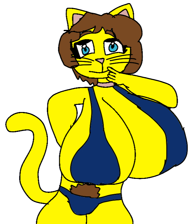 1girl 2024 animation anthro aquamarine_henkiss areola arms_behind_back aunt big_areola big_areolae big_boobs_cat blue_bikini blue_bra blue_eyes blue_underwear breast_expansion breasts brown_eyebrows brown_hair brown_pubic_hair cat cat_tail cats_with_tits catswithtits closed_mouth felid feline felis female_only flipaclip gadereta_(series) genderswap grey_henkiss half-closed_eyes hand_on_mouth kittentits lori_henkiss pink_collar pink_ears pink_nose porn pornography rule34 rule63 rule_34 seloka's_revenge starlightcreations20 tagme tail the_tilampado_and_zhycip_show thetilampadoandzhycipshow tilampado_(series) whiskers xxx yellow_body yellow_fur yellow_skin