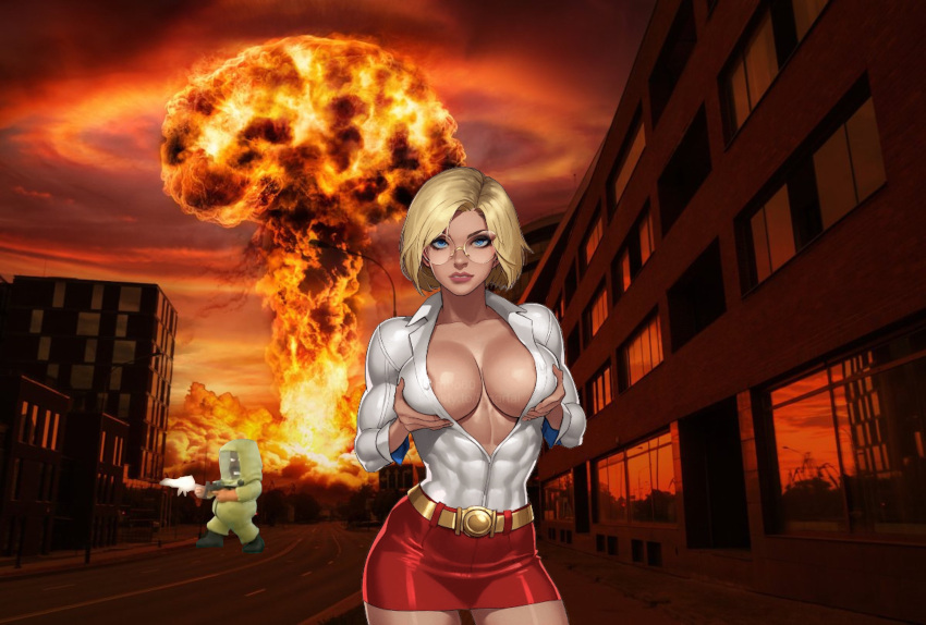 breasts cleveland_brown crossover family_guy justice_league neutron_bomb power_girl