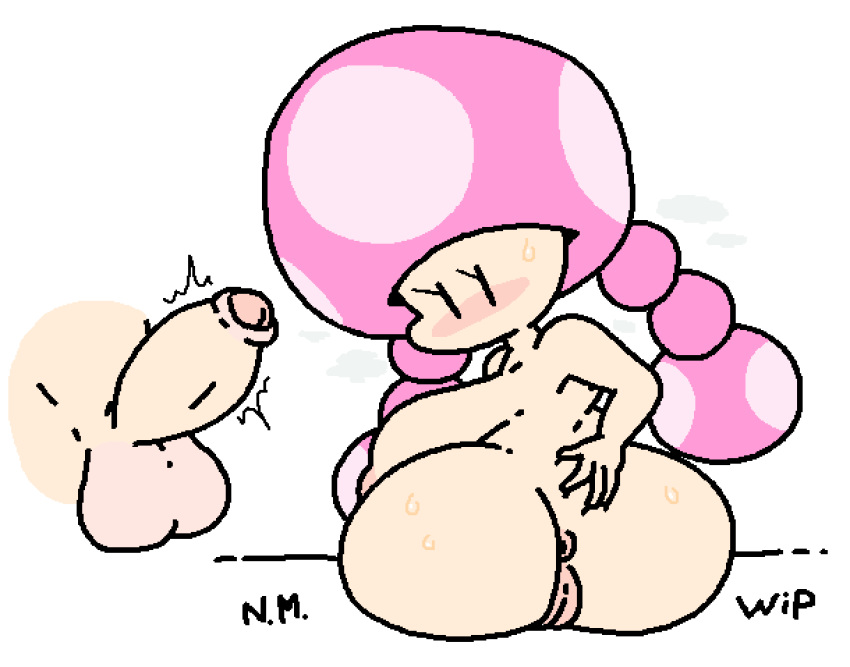 ai_will_never_replace_human_made_art nintendo nude penis super_mario_bros toadette