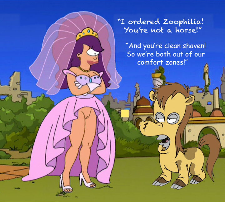 american_dad crossover futurama pussy roger_(american_dad) shaved_pussy turanga_leela zoophilia