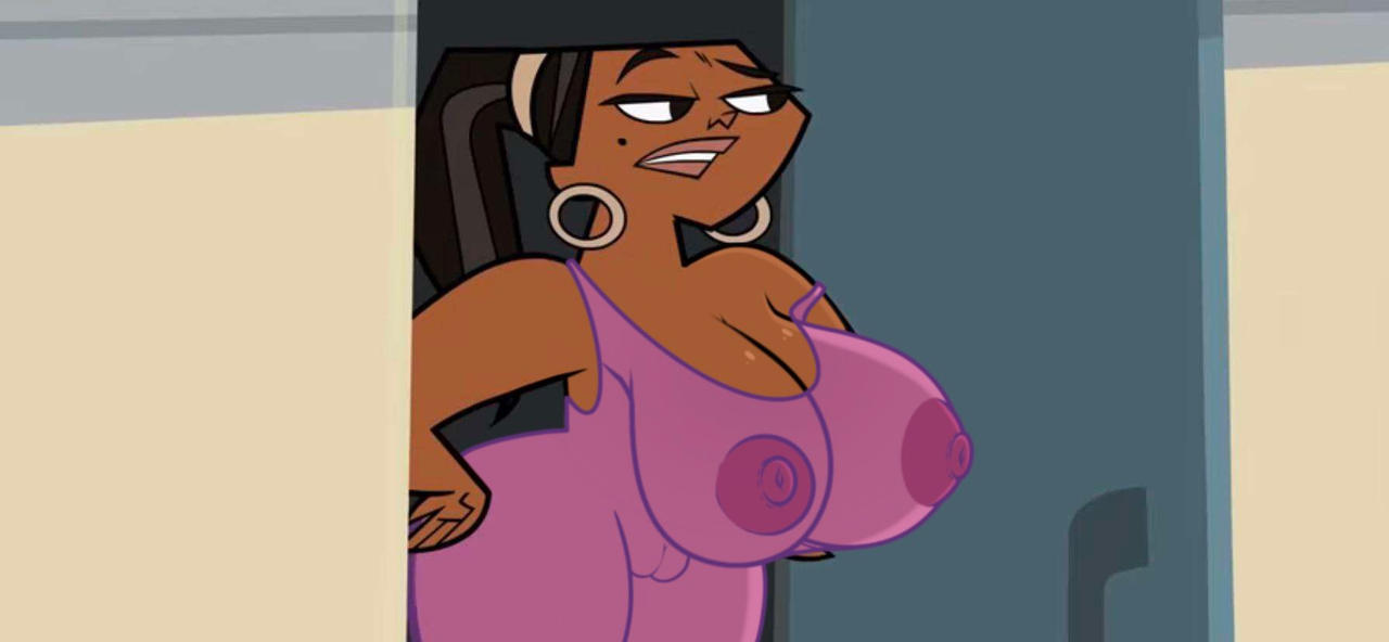 1girl 1girl 1girl areola beauty_mark big_areolae big_breasts big_breasts breasts dark-skinned_female dark_skin edit female_only huge_breasts leshawna_(tdi) mole_under_eye nerota nightgown nipples screencap screenshot screenshot_edit see-through see-through_clothing tagme total_drama_island voluptuous voluptuous_female