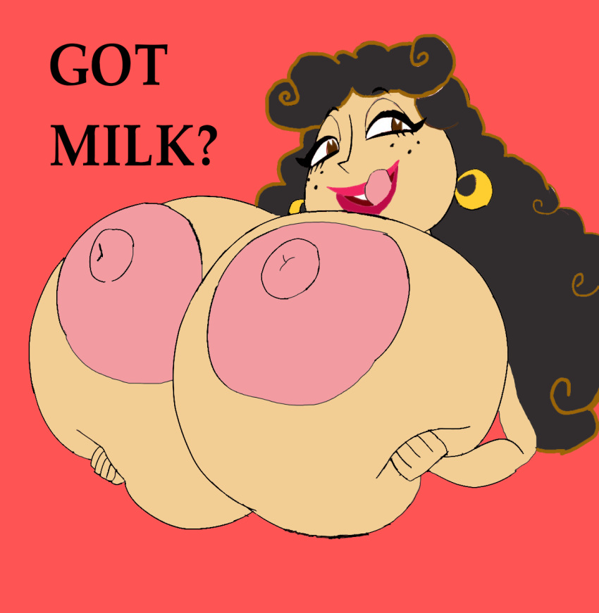 1girl 2024 big_breasts big_breasts big_nipples breasts cleavage colored curly_hair earrings el_tigre enormous_breasts erect_nipples female_only freckles got_milk? grin hoop_earrings huge_breasts huge_nipples hyper hyper_breasts large_nipples latina long_hair looking_at_viewer maria_rivera massive_breasts milf milf nickelodeon nipples smile ultrafem