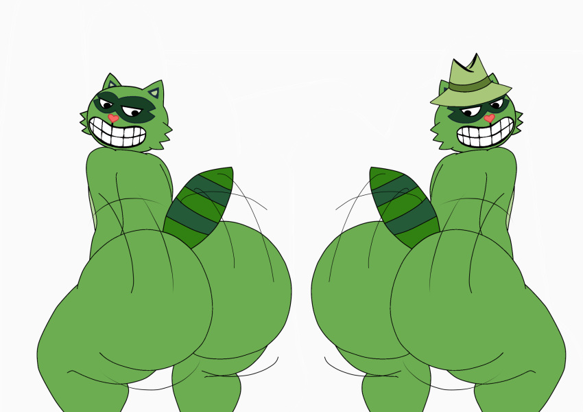 2024 2boys anthro ass ass_focus asscheeks big_ass big_ass_(male) big_ass_cheeks brother brother/brother brother_and_brother brothers bubble_ass bubble_butt buttcheeks caked_up child_bearing_hips dat_ass dat_butt duo fat_ass fat_ass_femboy femboy fur furry green_fur happy_tree_friends jiggling_ass large_ass lifty lifty_(htf) male male_ass male_focus motion_lines motion_outline nude obsuniq plump_ass plump_butt procyonid raccoon round_ass shifty shifty_(htf) smile striped_tail tail thick thick_ass thick_hips thick_thighs twerk twerking twerking_position twerkoff wide_ass wide_hips