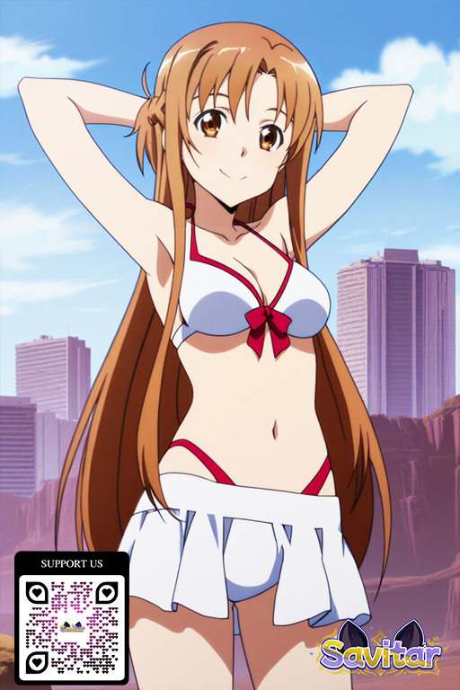 1girl 1girl 1girl areola armpits asuna_(sao) bangs beach blue_sky blush braid breasts brown_eyes brown_hair casual_nudity clavicle cleft_of_venus closed_mouth clothing cloud completely_nude day eyebrows_visible_through_hair female_only horizon littlehentai long_hair looking_at_viewer medium_breasts mountain navel nipples nude ocean orange_hair outdoor_nudity outside paipan pussy savitar savitar_(artist) sidelocks sky smile standing stomach sunset sword_art_online thigh_gap thighs tied_hair very_long_hair water yuuki_asuna