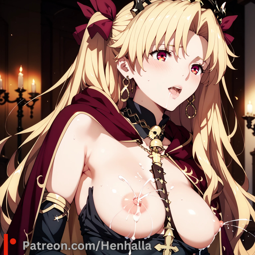 1girl 1girls ai_generated big_breasts breasts dress ereshkigal_(fate) henhalla solo_female young younger_female