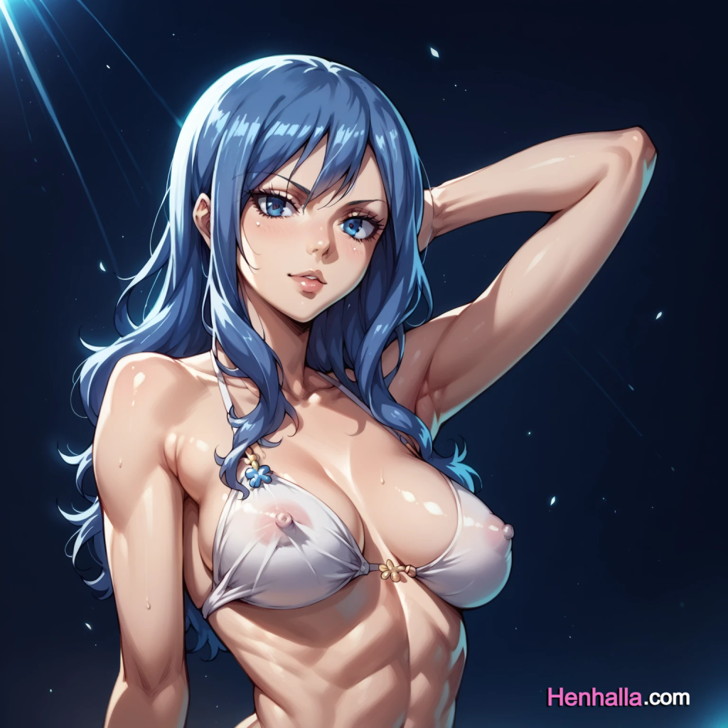 1girl 1girls ai_generated anime anime_girl big_breasts breasts dress fairy_tail henhalla.com hentai juvia_lockser solo_female young younger_female