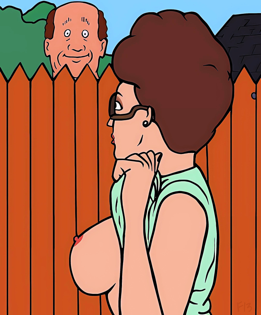 bill_dauterive breasts erect_nipples flashing_breasts glasses king_of_the_hill no_bra peggy_hill