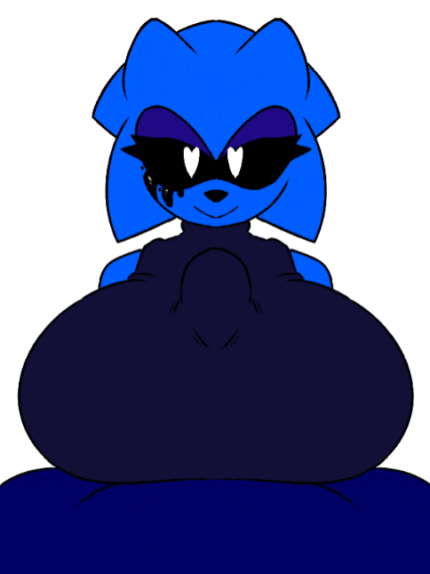 1boy 1girl 2d 2d_(artwork) 2d_animation 2d_artwork animated animated_gif balls beat_banger big_breasts big_penis blue_body blue_skin clothed_female_nude_male dark_blue_body female_focus gif huge_breasts huge_cock male_pov paizuri paizuri_under_clothes sega sonic_the_hedgehog_(series) straight_hair toriel_beat_banger