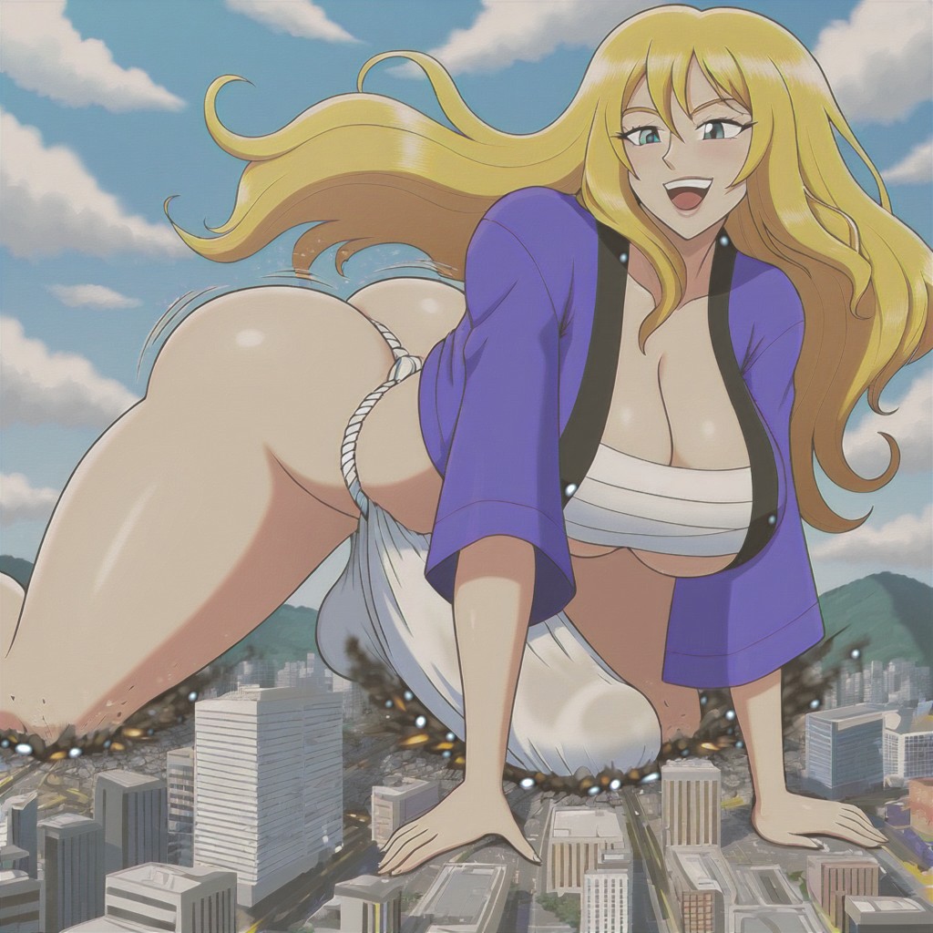 1futa ai_generated ass ass assquake big_ass big_ass big_breasts breasts city_destruction debris destruction earthquake erection erection_under_clothes falling_debris fundoshi fundoshi_futanari fundoshilover101 futanari giantess huge_ass huge_ass huge_breasts twerking