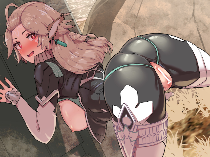 1girl 1girls alien alien_girl anus big_breasts boris_(noborhys) breasts earrings neilnail_(xenoblade_x) nintendo nipples nude nude_female pussy qlurian xenoblade_(series) xenoblade_chronicles_(series) xenoblade_chronicles_x