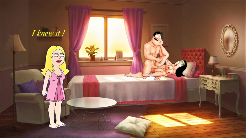 american_dad anal breasts erect_nipples erection father*daughter father_&_daughter father_and_daughter francine_smith hayley_smith huge_penis incest shaved_pussy spread_legs stan_smith thighs