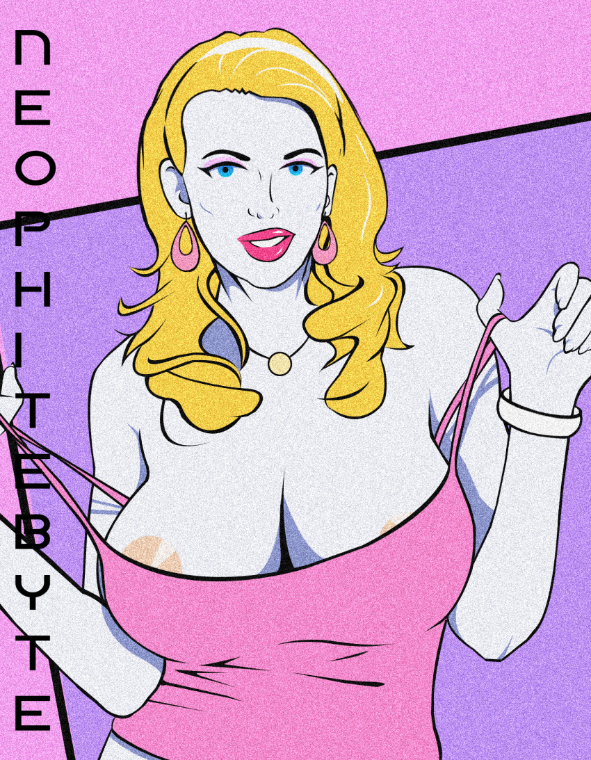 1girl 20th_century_studios american_dad breasts disney female francine_smith milf neophite-byte nip_slip solo