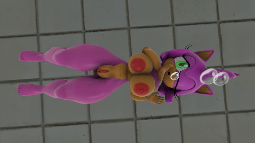 1girl 3d air_bubbles amy_rose big_breasts blowing_kiss breasts eyelashes female nude sega solo sonic_(series) sonic_the_hedgehog_(series) thehumblefellow underwater
