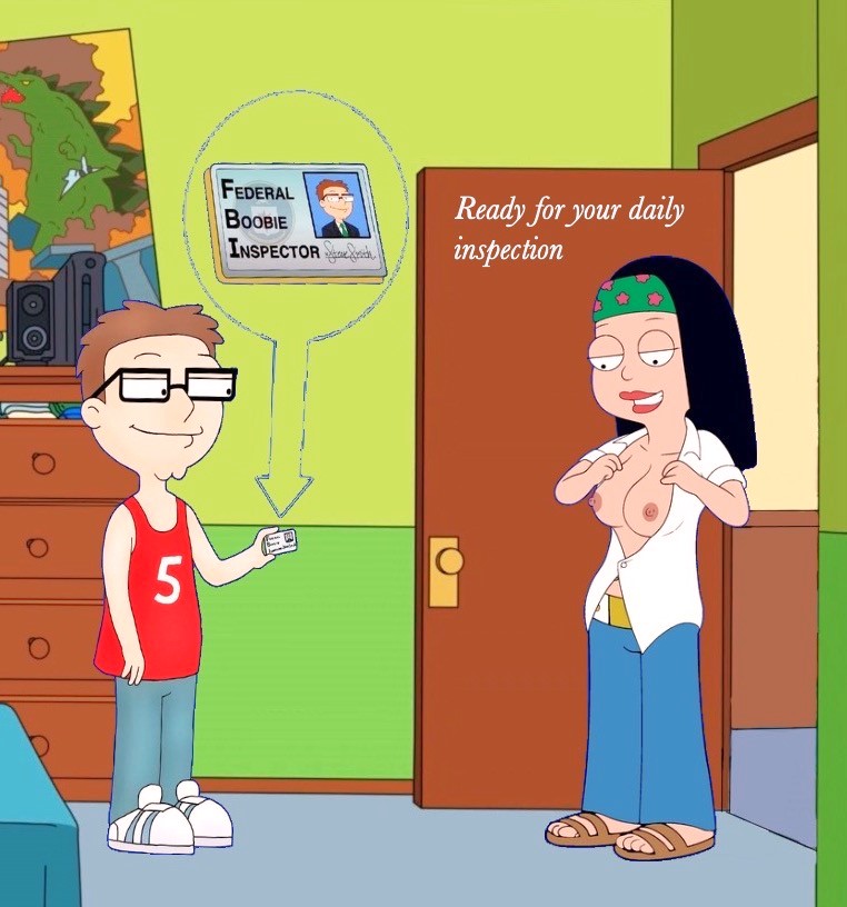 american_dad breasts edit erect_nipples flashing_breasts hayley_smith no_bra steve_smith