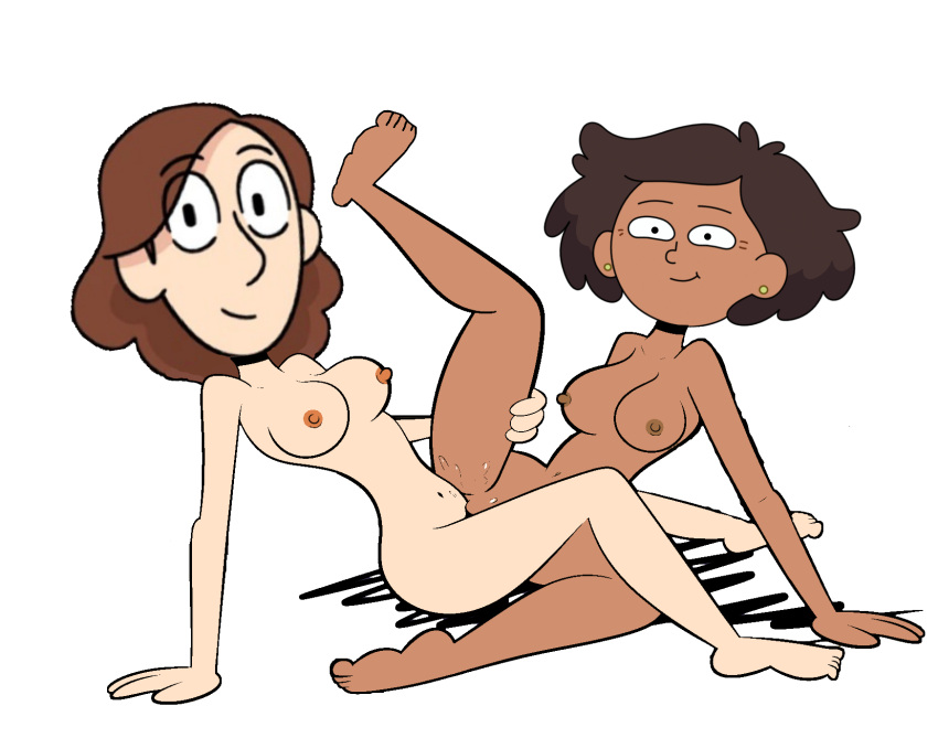 amphibia breasts crossover edit edited hilda_(series) johanna_(hilda) mrs._boonchuy nude oum_boonchuy scissoring yuri