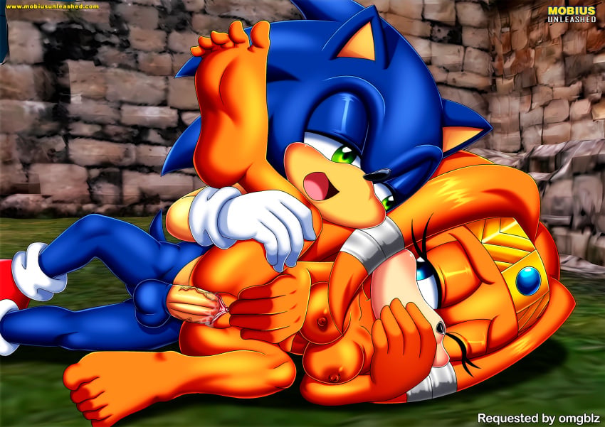 1boy 1girl anthro balls barefoot bbmbbf blush breasts feet male male/female masturbation mobian_(species) mobius_unleashed nipples nude one_eye_closed open_mouth palcomix penis pussy pussy_juice sega sex sonic_the_hedgehog sonic_the_hedgehog_(series) tikal_the_echidna tongue vaginal_penetration vaginal_sex