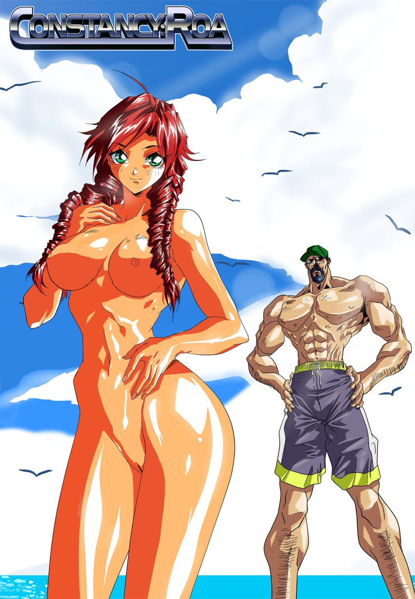 breasts clothed_male constancy_roa infinity_ark nipples nude_female nude_filter pussy rylia_(constancy_roa)