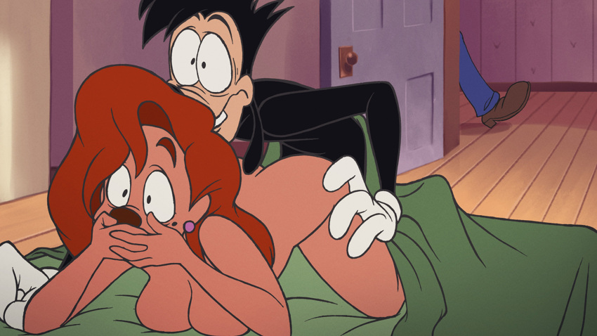 16:9 1boy 1girl 2022 a_goofy_movie absurd_res all_fours ambiguous_gender ambiguous_penetration anthro anthro_on_anthro anthro_penetrated anthro_penetrating anthro_penetrating_anthro ass bed big_ass big_breasts black_nose breast_press breast_rest breasts brown_nose canid canine canis cleavage clothing completely_nude completely_nude_female completely_nude_male covering covering_mouth covering_own_mouth covering_self disney dog_boy dog_girl doggy_position domestic_dog dr._pizza_boi duo duo_focus earrings female_penetrated from_behind_position furniture gloves gloves_only goof_troop group hair handwear handwear_only hetero high_res indoors inkershike jewelry long_hair male male/female male_penetrating male_penetrating_female mammal max_goof medium_breasts mole mole_under_eye mostly_nude nervous nude nude_female nude_male on_bed on_model on_style orange_hair penetration roxanne_(goof_troop) roxanne_rover scared sex short_hair surprised thick_eyebrows trio uhoh under_covers walk-in wide_eyed widescreen