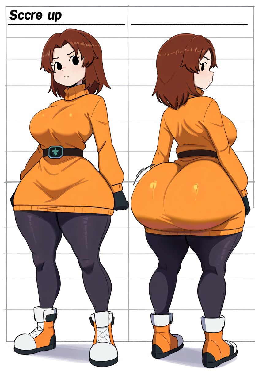 1girl ai_generated ass big_ass big_breasts breasts fundoshi fundoshilover101 huge_ass mii_gunner nintendo super_smash_bros.