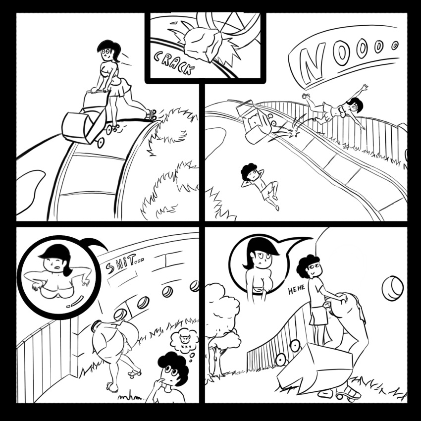 accidental_exposure age_difference anal anal_sex mom monochrome questionable_consent r**e stuck_in_wall sudden_attack zabrehmare