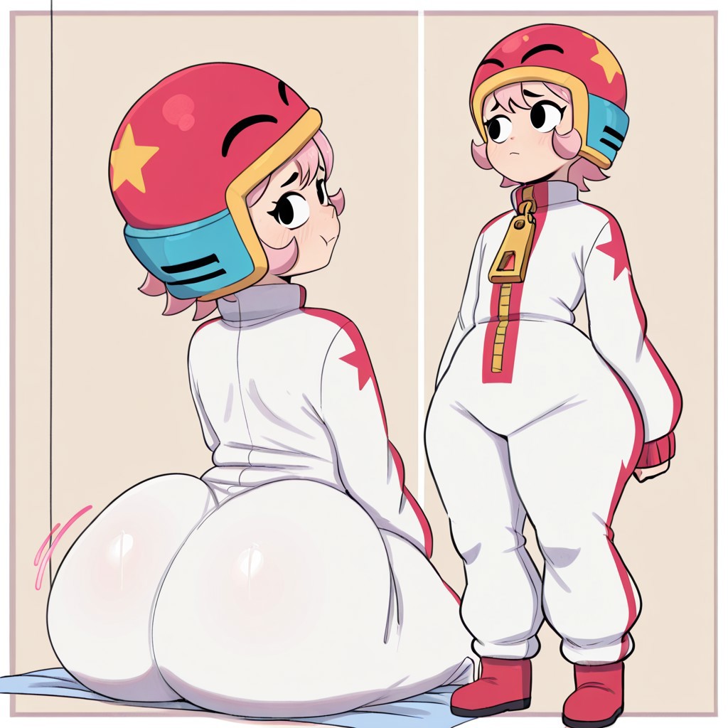 1girl ai_generated ass big_ass bonnie_(brawl_stars) brawl_stars breasts fundoshilover101 huge_ass
