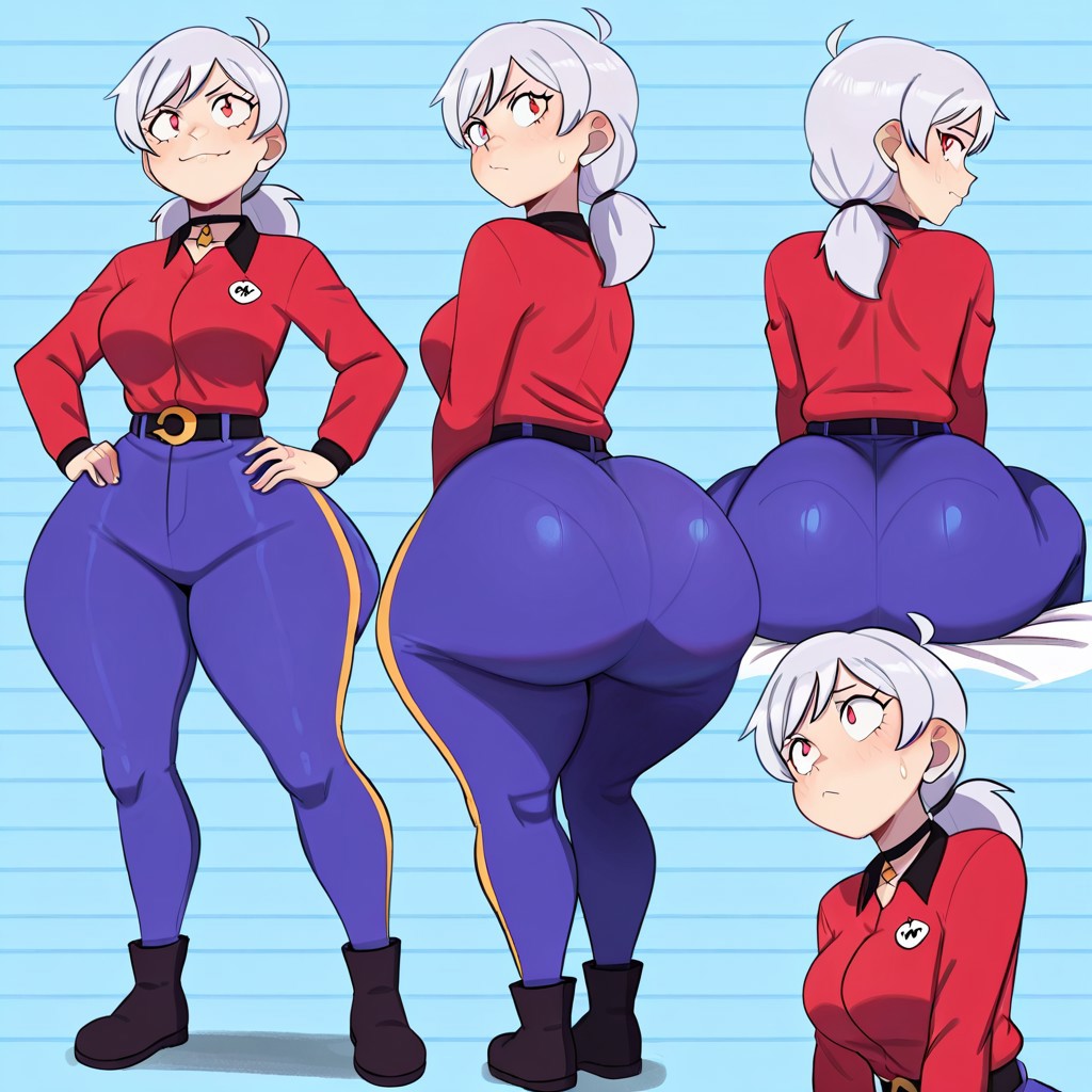 1girl ai_generated ass big_ass brawl_stars breasts colette_(brawl_stars) fundoshilover101 huge_ass
