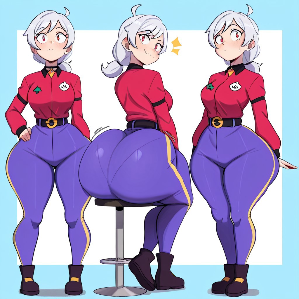 1girl ai_generated ass big_ass brawl_stars breasts colette_(brawl_stars) fundoshilover101 huge_ass