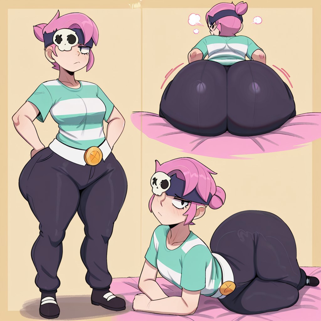 1girl ai_generated ass big_ass brawl_stars breasts fundoshilover101 huge_ass penny_(brawl_stars)