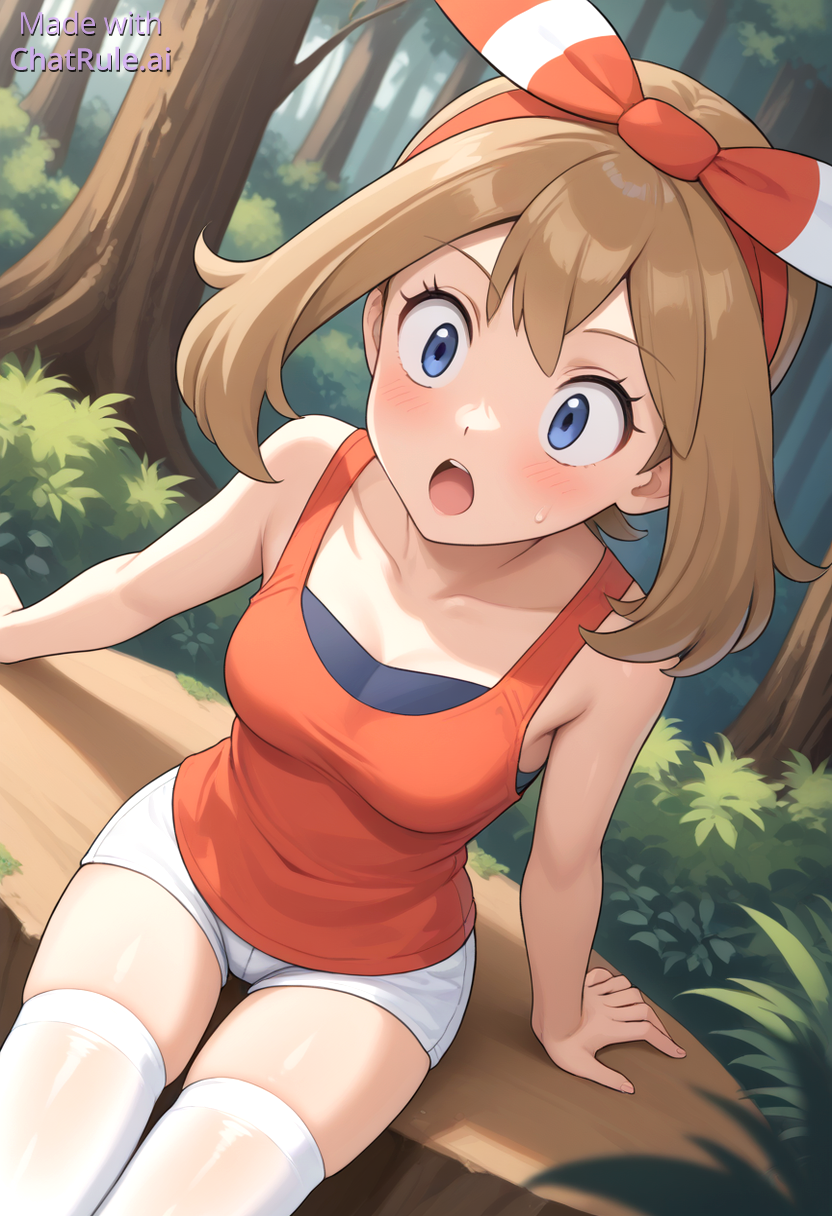 1girl 1girl ai_generated breasts haruka_(pokemon) haruka_(pokemon)_(remake) may_(pokemon) sexy sexy_ass sexy_body sexy_breasts sexy_pose