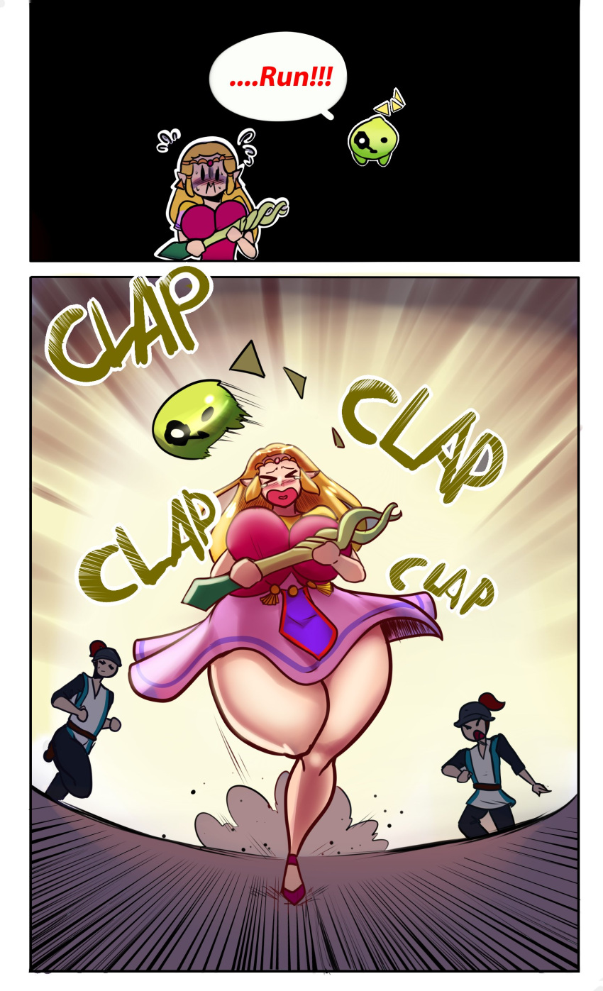 1girl ass big_ass big_breasts breasts gigantic_ass huge_ass nintendo princess_zelda schnauzercito the_legend_of_zelda