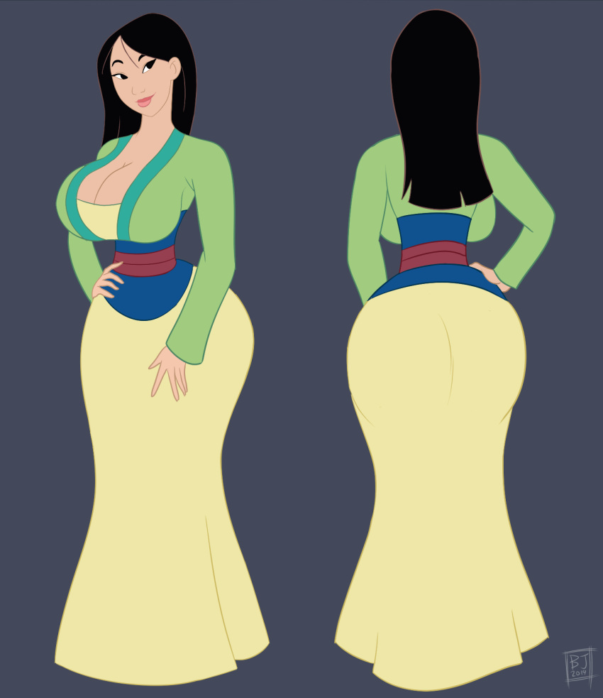 1girl ass big_ass big_breasts bootijuse breasts disney disney_princess fa_mulan huge_ass mulan princess