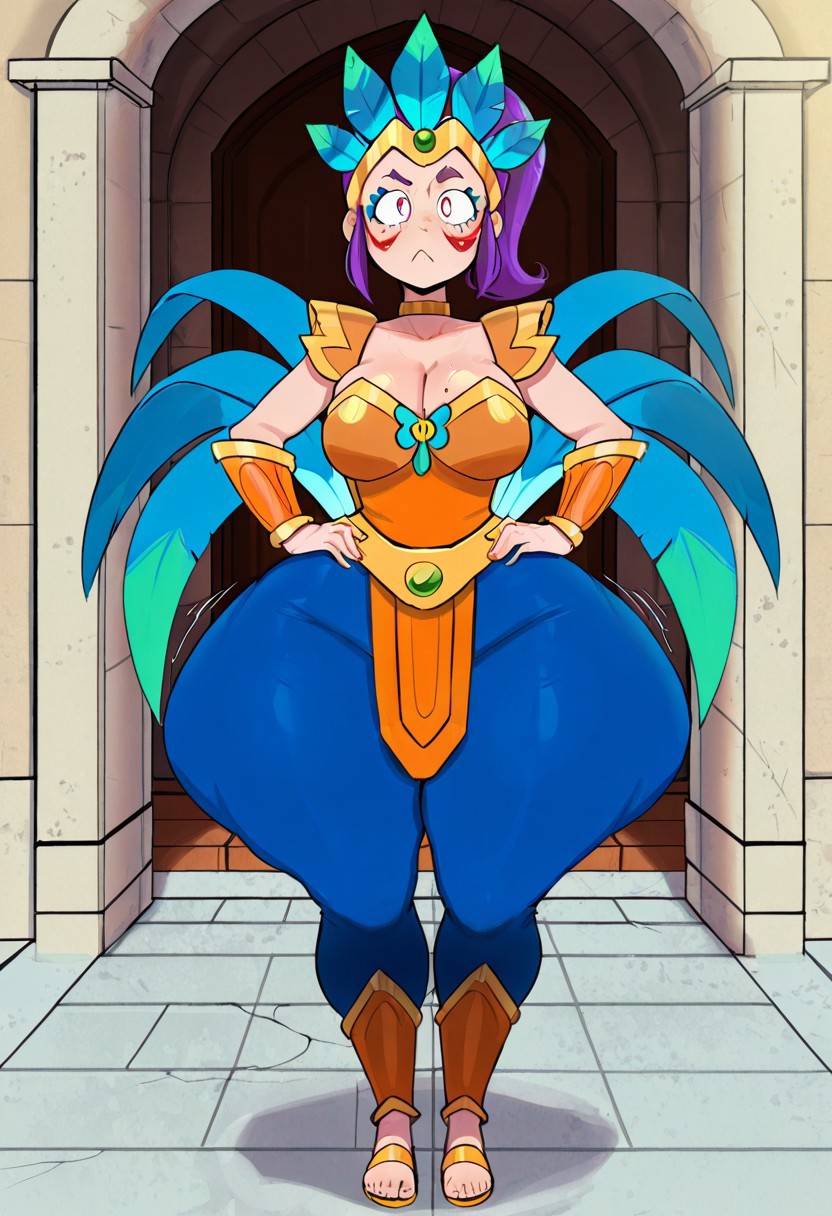 1girl ai_generated ass big_ass brawl_stars breasts fundoshilover101 huge_ass piper_(brawl_stars)