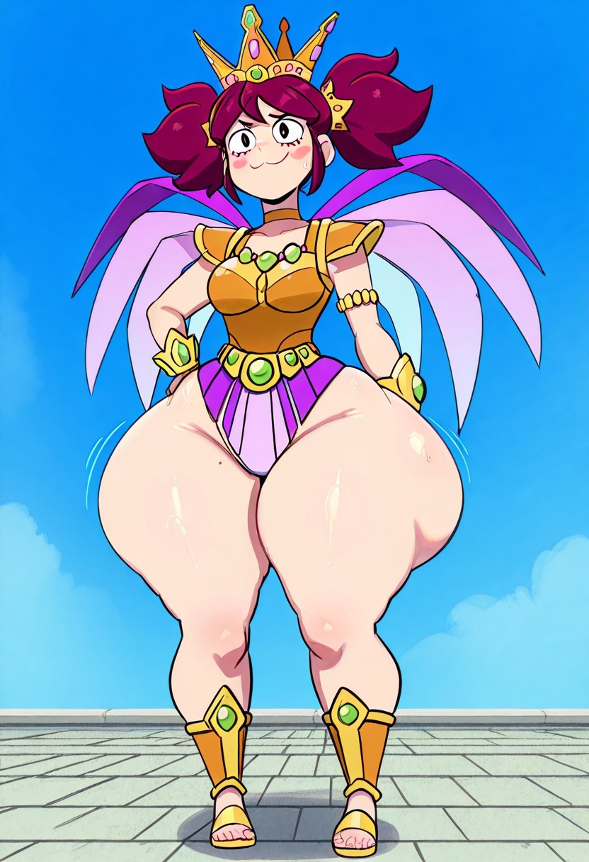 1girl ai_generated ass big_ass brawl_stars breasts fundoshilover101 huge_ass mandy_(brawl_stars)