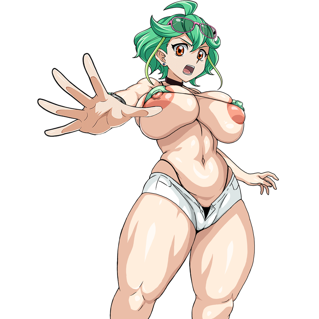 areola big_breasts big_breasts bikini bimbo breasts gigantic_breasts green_hair huge_areolae huge_breasts huge_nipples nipples rin_(yu-gi-oh!_arc-v) swimsuit xoooooooox_(artist) yu-gi-oh! yu-gi-oh!_arc-v yu-gi-oh!_duel_links