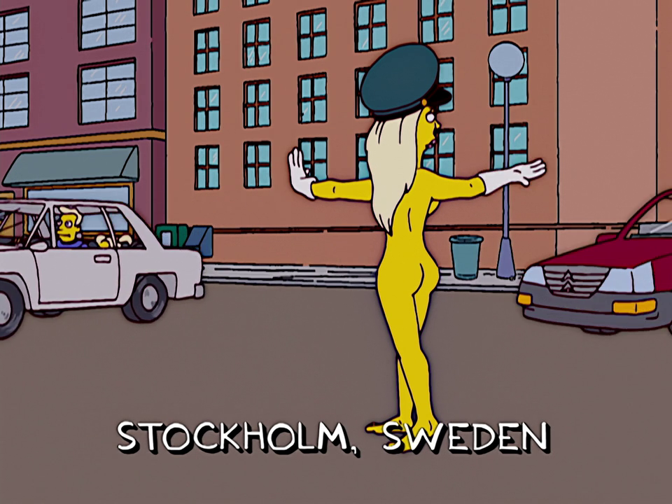 1girl 1girl 1girl 20th_century_studios accurate_art_style ass back_view blonde_hair breasts canonical_scene car casual casual_nudity clothed_male_nude_female cop_hat european_female gloves gloves_only handwear hat hat_only headwear headwear_only human lamppost long_hair male naked_female nude nude nude_female nudity official_art only_one_naked pale_skin police police_hat police_officer policewoman public screencap screenshot sideboob sidewalk solo_female solo_focus standing stockholm street sweden swedish swedish_traffic_officer the_simpsons traffic_cop white_gloves yellow_body yellow_skin