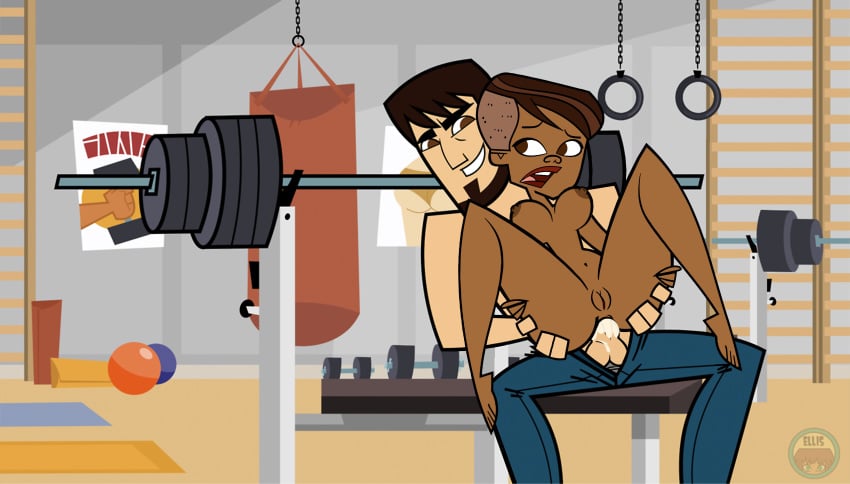 1girl ass color_edit cum cum_in_ass cum_inside elinor_the_witch ellissummer hornyhobbit male mother-of-trolls oc sex stephanie_(tdi) the_ridonculous_race total_drama_island
