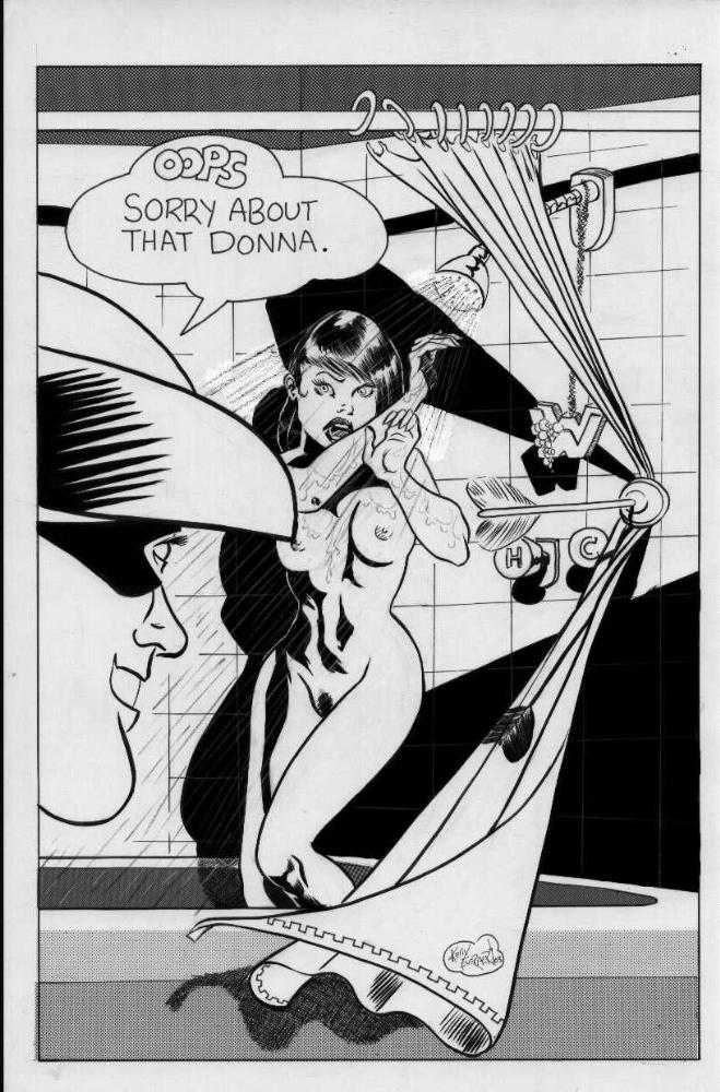 1boy 1girl 2003 5_fingers amazon areola arrow bare_arms bare_back bare_legs bare_midriff bare_shoulders bathing bathroom black_and_white bottomless breasts breasts_out cap completely_nude dark_hair dc_comics detailed_background dialog dialogue domino_mask donna_troy english english_text exposed_breasts exposed_nipples eyelashes facing_viewer female female_focus female_pubic_hair green_arrow_(series) grin hair hands_up hat human human_only indoors inside long_hair looking_at_viewer male mask medium_breasts midriff monochrome mouth_open nipples no_bra no_panties no_underwear nude nude_female nudity open_eyes open_mouth peeping pubes pubic_hair room round_ears roy_harper shadow shocked shower shower_curtain shower_head showering signature smile smokeyandthebandit soap speech_bubble speedy standing straight_hair superhero superheroine surprise surprised teen_titans teeth text thin_waist tile_floor tiles tongue topless tub uncensored voyeur walk-in water wet wonder_girl wonder_woman_(series)