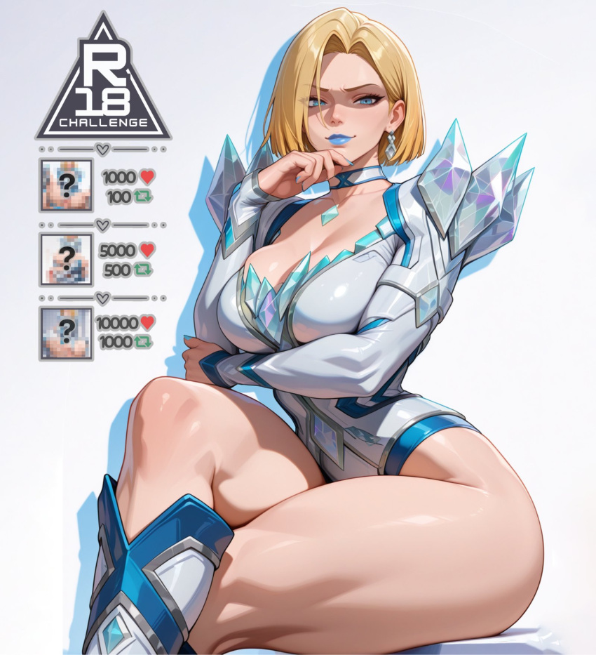 1girl ai_generated attractive beautiful_female beautyful bitch blonde_hair blue_eyes bodysuit crossed_legs emma_frost emma_frost_(marvel_rivals) emma_frost_(x-revolution) excited excited_for_sex female_focus female_pervert female_pov female_pubic_hair hooker legs marvel marvel_comics marvel_rivals pervert prostitute prostitution provocating provocative pussy sex_invitation sexually_suggestive short_hair x-men