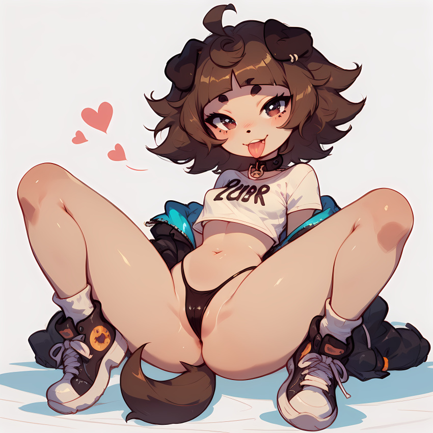 1girl big_ass dog female furry pussy typh