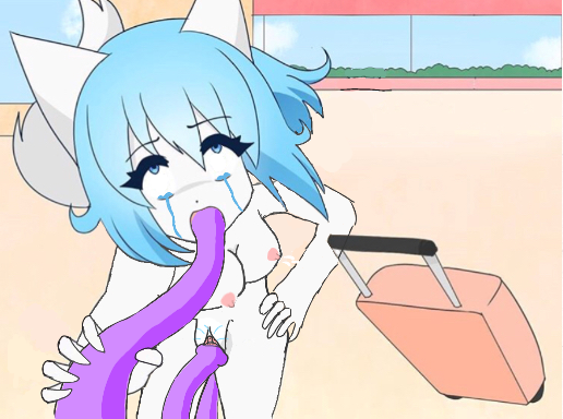 1girl female furry pussy wolf wolfychu