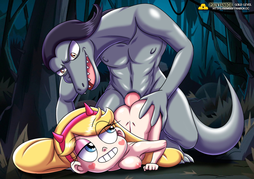 1boy 1girl anal bbmbbf breasts disney female female_butt_nudity female_focus female_nudity gold_level male nude palcomix pietro's_secret_club star_butterfly star_vs_the_forces_of_evil toffee