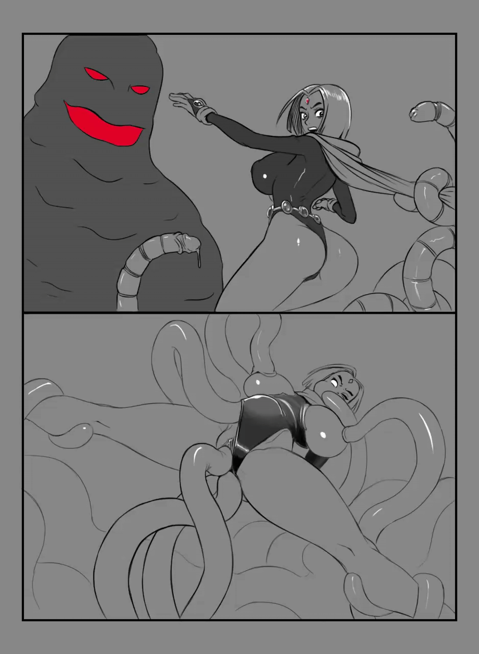 1female 1girl anal anal_sex anythinggoes being_raped black_and_white breasts brushogun dat_ass dc_comics female_penetrated gif monochrome multiple_penetration penetration rachel_roth r**e raven_(dc) spread_legs stomach_bulge teen_titans teen_titans:_trouble_in_tokyo tentacle tentacle_in_ass tentacle_in_mouth tentacle_in_pussy tentacle_on_female tentacle_rape tentacle_sex vaginal_penetration warner_brothers