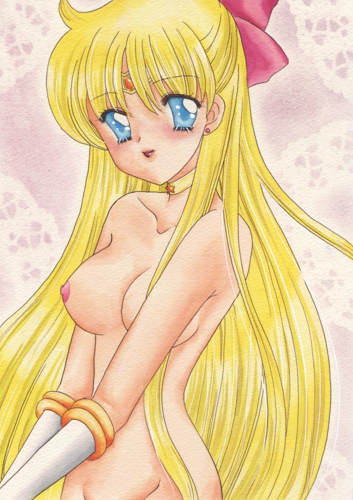 1990s_(style) 1girl 1girl adult_swim alluring bishoujo_senshi_sailor_moon bishoujo_senshi_sailor_moon_r bishoujo_senshi_sailor_moon_r_the_movie bishoujo_senshi_sailor_moon_s bishoujo_senshi_sailor_moon_s_the_movie bishoujo_senshi_sailor_moon_supers bishoujo_senshi_sailor_moon_supers_the_movie blonde_hair blue_eyes blush casiss_bloom choker female_focus medium_breasts minako_aino nipples nude retro_artstyle sailor_venus smile toei_animation toonami