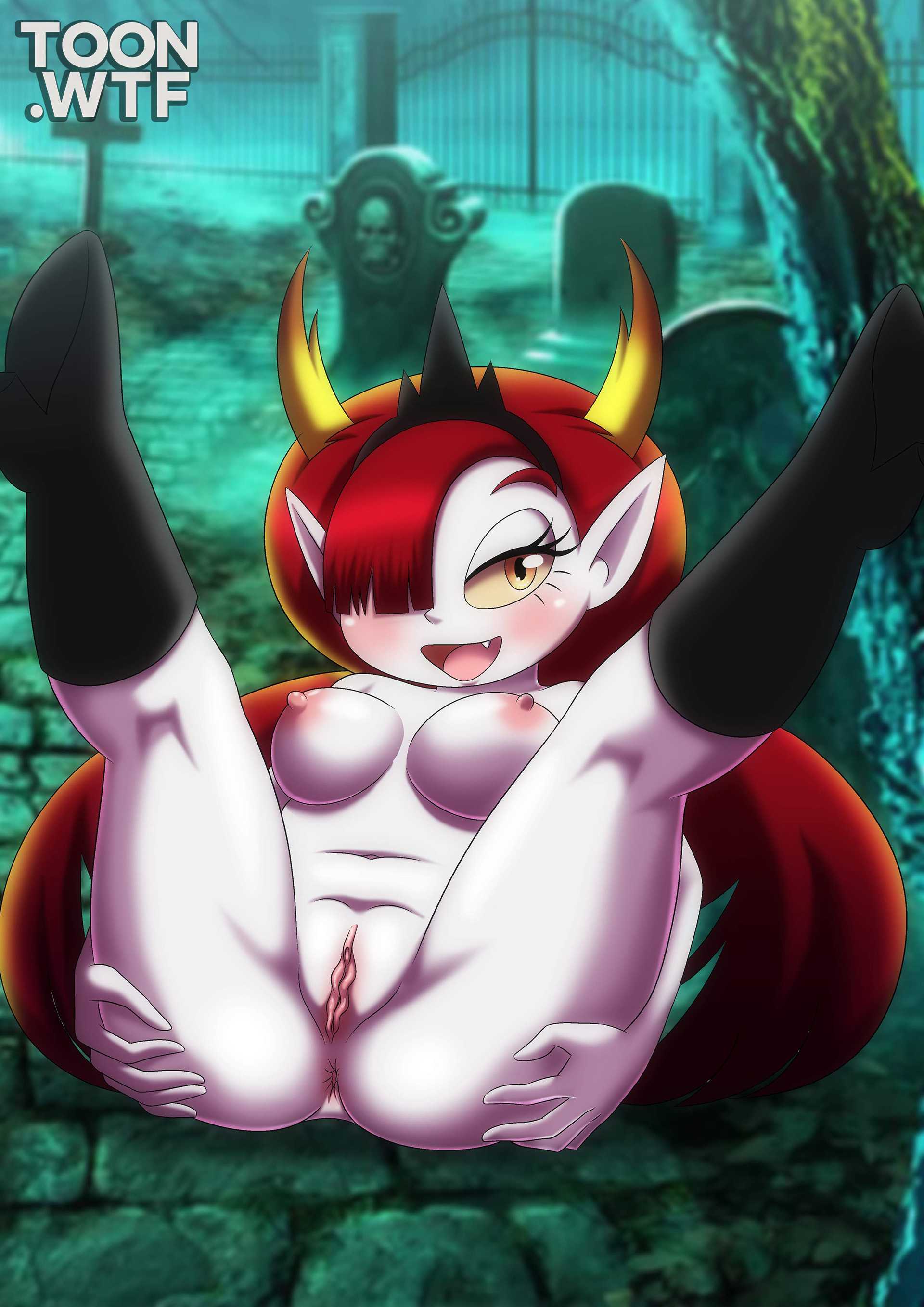 1girl 1girl 1girls anus ass bbmbbf blush breasts disney female_only hekapoo nipples nude open_mouth palcomix presenting pussy star_vs_the_forces_of_evil tongue toon.wtf